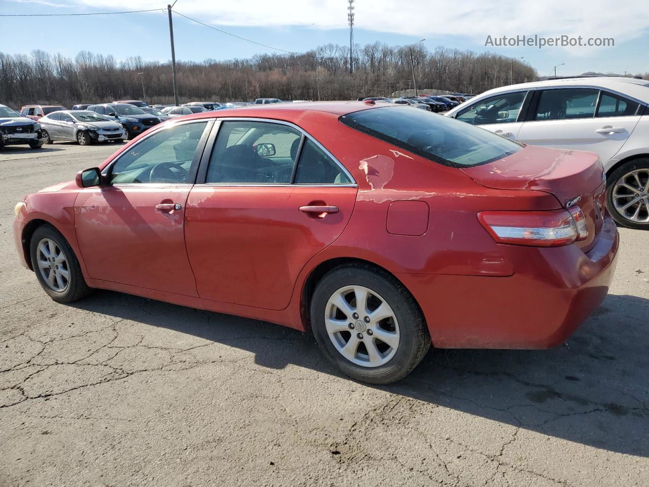 2011 Toyota Camry Base Red vin: 4T4BF3EK5BR209931