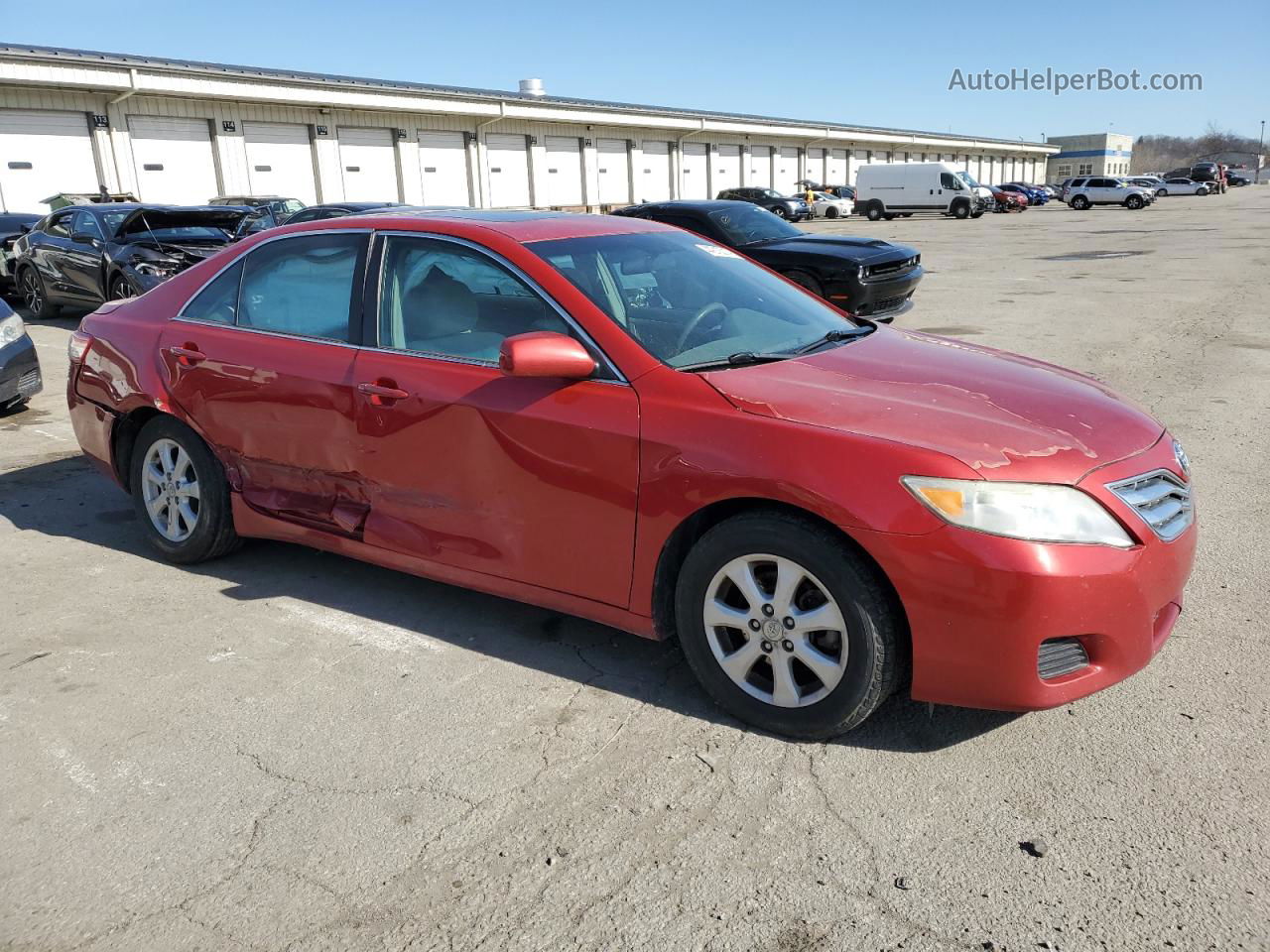 2011 Toyota Camry Base Red vin: 4T4BF3EK5BR209931