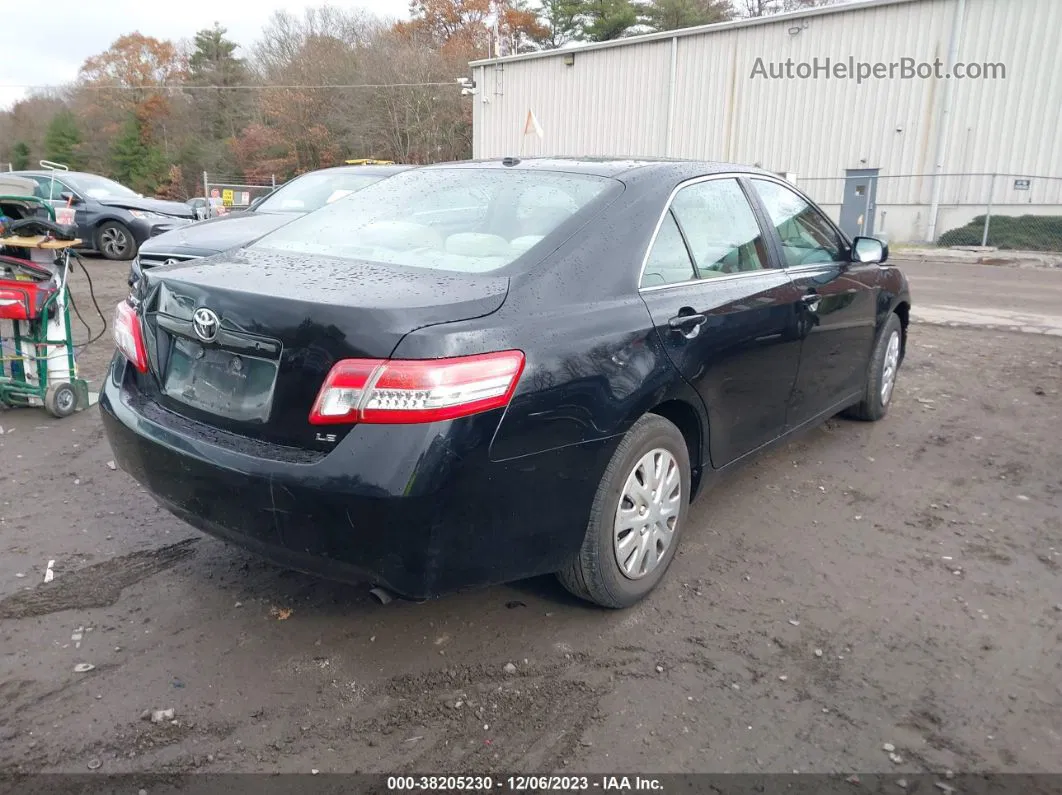 2011 Toyota Camry Le Черный vin: 4T4BF3EK6BR123267