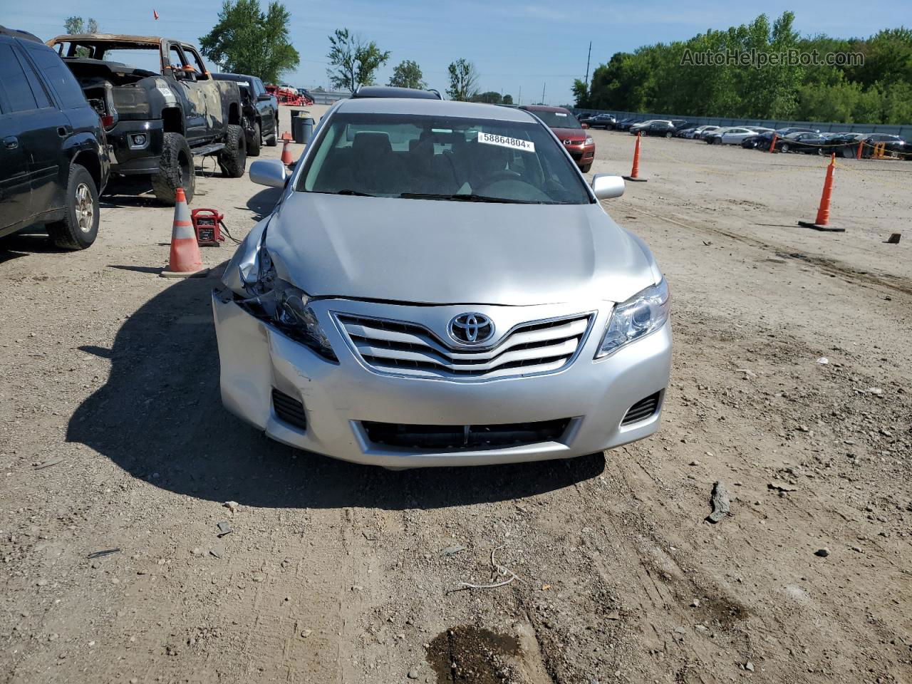 2011 Toyota Camry Base Silver vin: 4T4BF3EK6BR139601