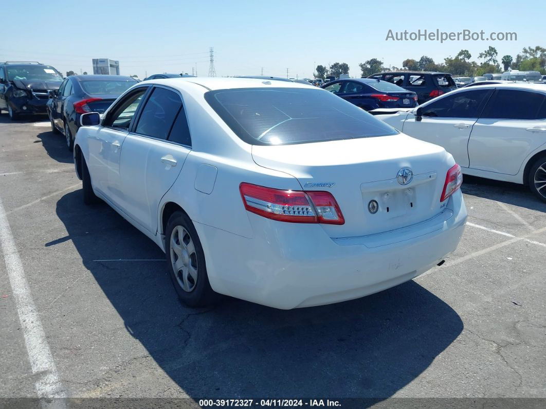 2011 Toyota Camry Le Белый vin: 4T4BF3EK6BR142725