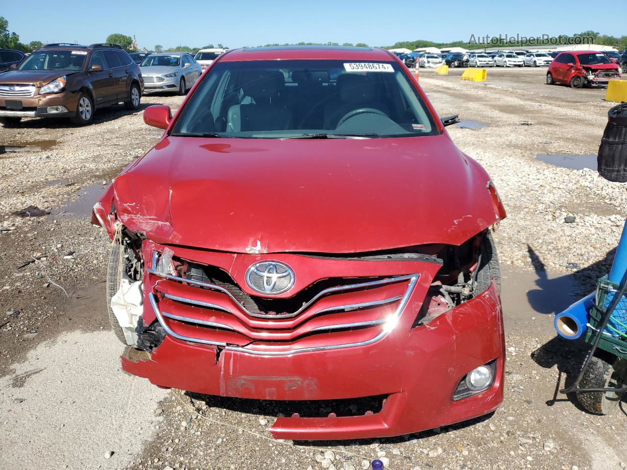 2011 Toyota Camry Base Red vin: 4T4BF3EK6BR170167