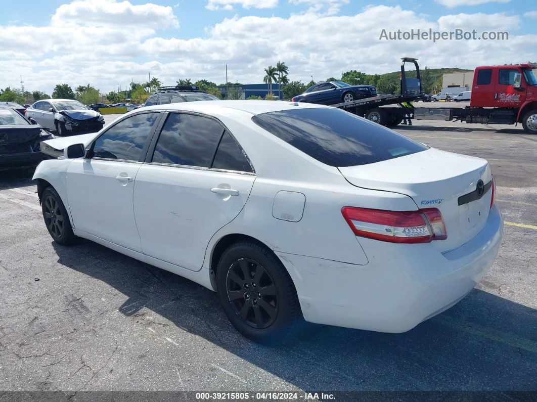 2011 Toyota Camry   White vin: 4T4BF3EK6BR215639