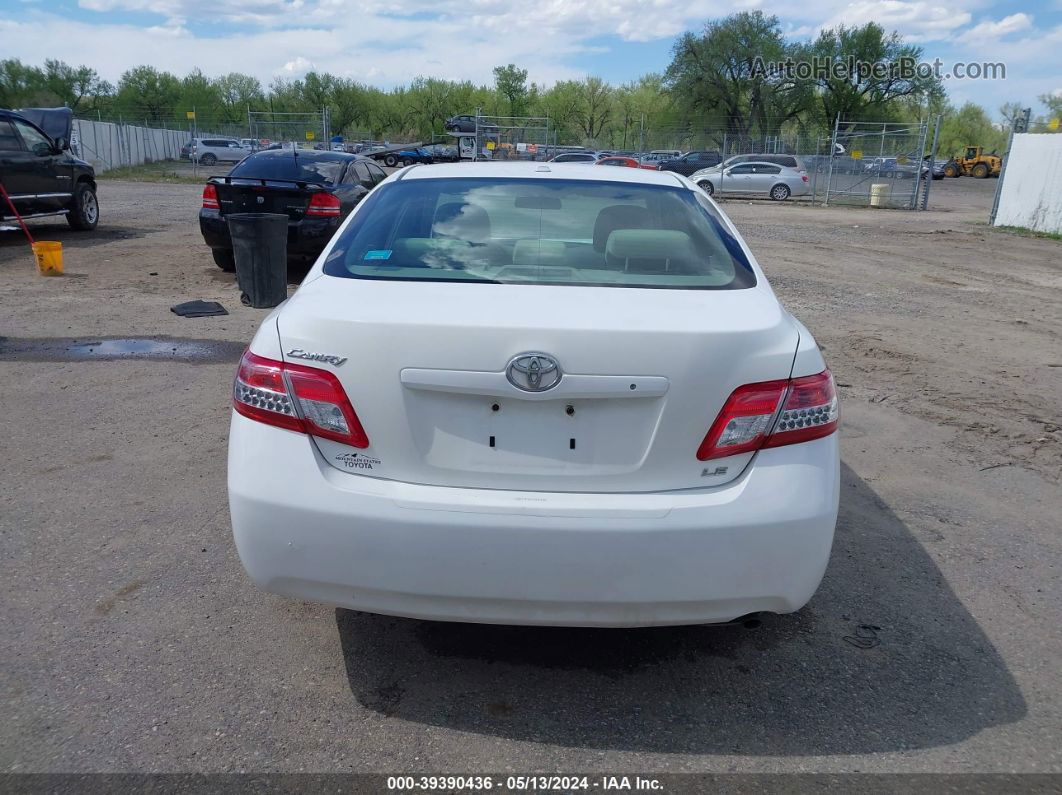 2011 Toyota Camry Le White vin: 4T4BF3EK7BR111628