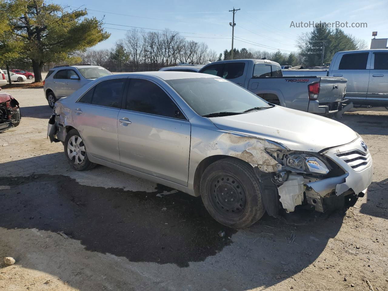 2011 Toyota Camry Base Silver vin: 4T4BF3EK7BR128977