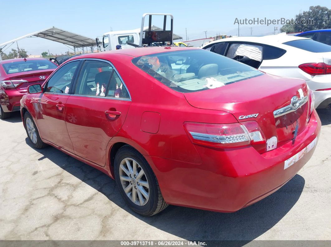 2011 Toyota Camry Xle Red vin: 4T4BF3EK7BR150817