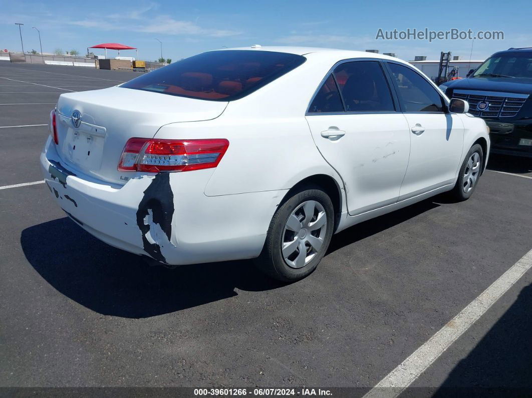 2011 Toyota Camry Le Белый vin: 4T4BF3EK7BR204553