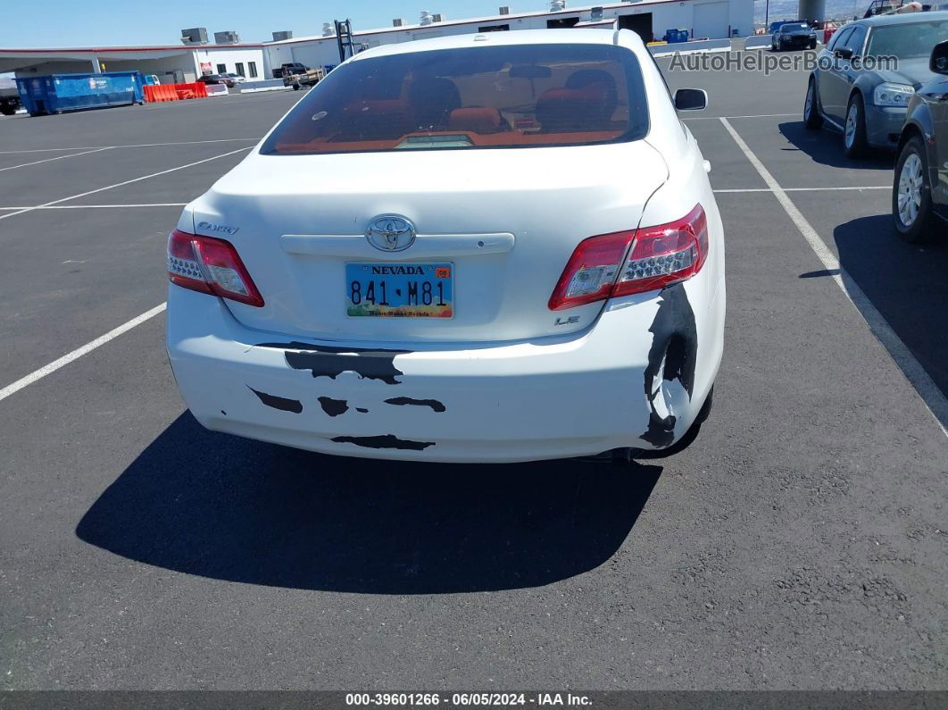 2011 Toyota Camry Le White vin: 4T4BF3EK7BR204553