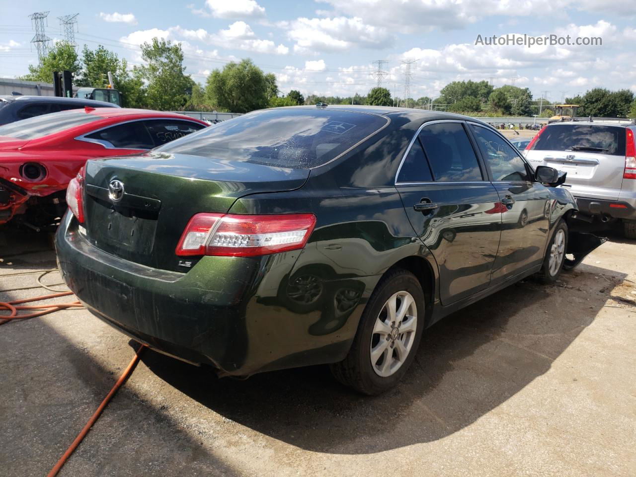 2011 Toyota Camry Base Green vin: 4T4BF3EK8BR099991