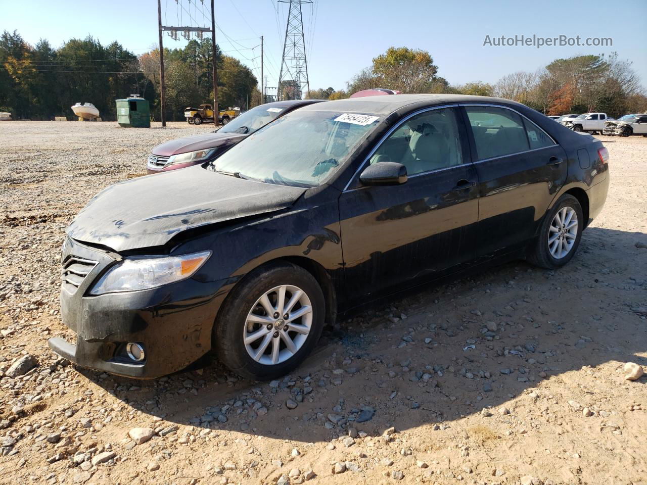 2011 Toyota Camry Base Черный vin: 4T4BF3EK8BR115221