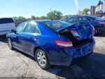 2011 Toyota Camry Le Blue vin: 4T4BF3EK8BR145447