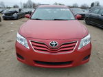 2011 Toyota Camry Base Red vin: 4T4BF3EK8BR147313