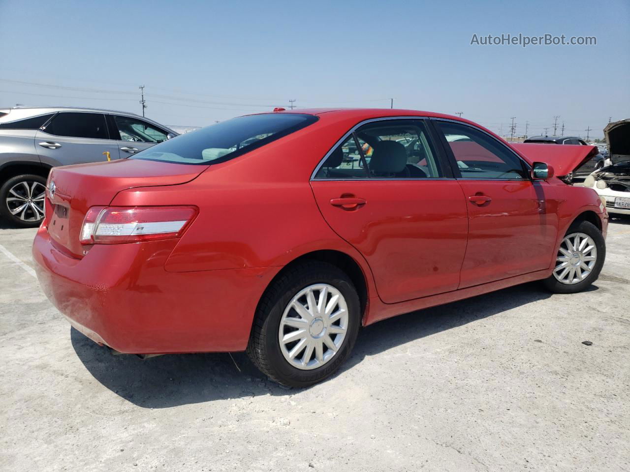 2011 Toyota Camry Base Red vin: 4T4BF3EK9BR090202