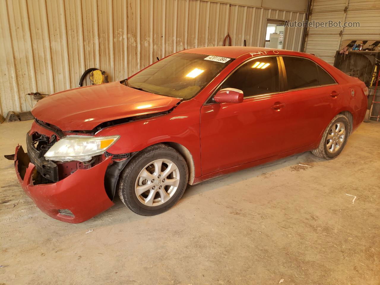 2011 Toyota Camry Base Red vin: 4T4BF3EK9BR169742