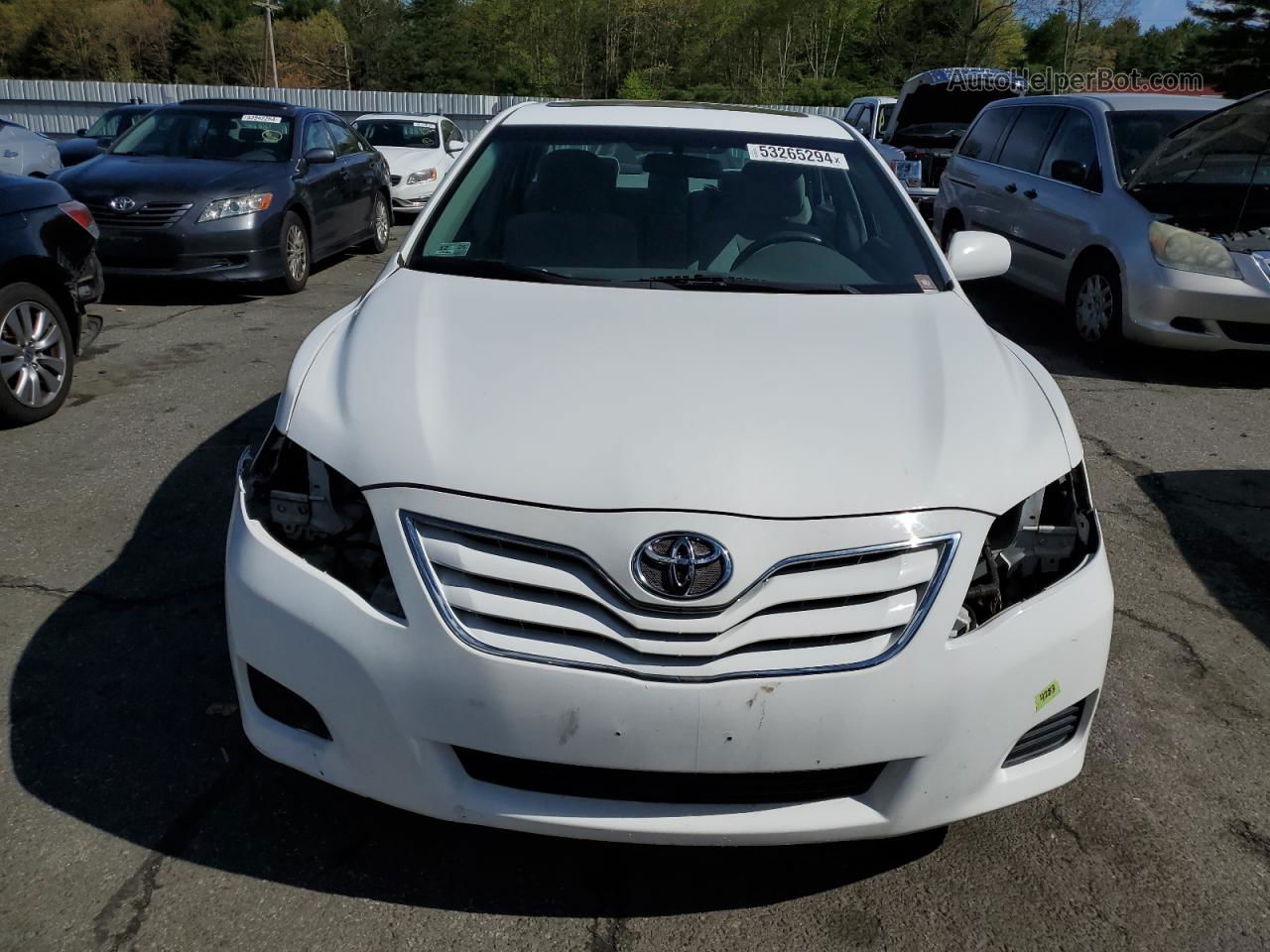 2011 Toyota Camry Base White vin: 4T4BF3EK9BR191613