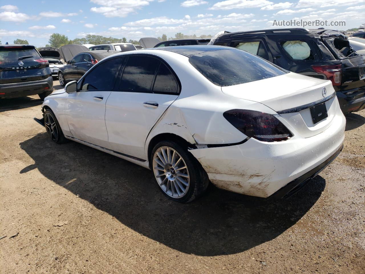 2015 Mercedes-benz C 300 White vin: 55SWF4JB0FU044850