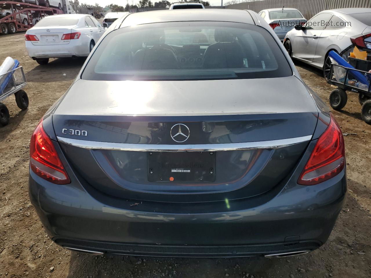 2015 Mercedes-benz C 300 Charcoal vin: 55SWF4JB0FU057923