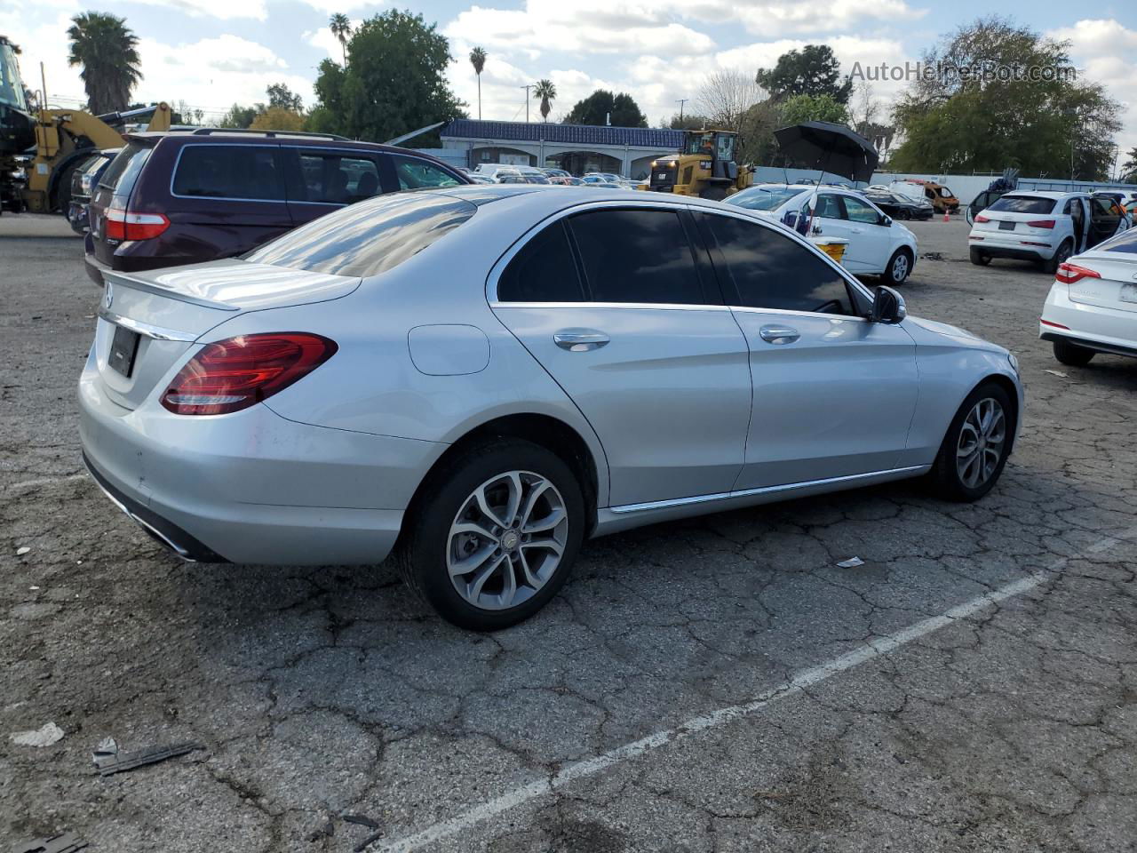 2015 Mercedes-benz C 300 Silver vin: 55SWF4JB1FU061365