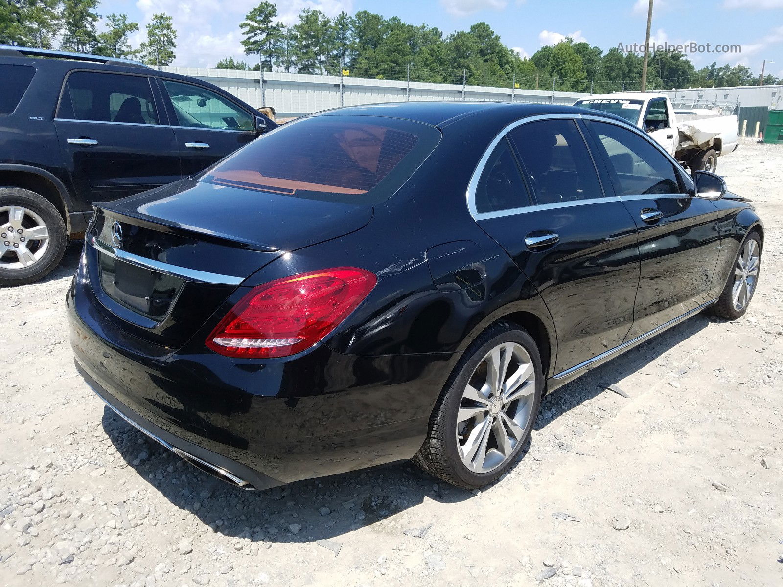 2015 Mercedes-benz C 300 Black vin: 55SWF4JB1FU074486