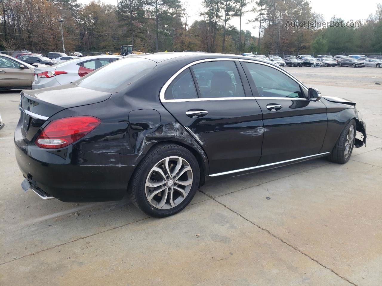 2015 Mercedes-benz C 300 Black vin: 55SWF4JB1FU077145