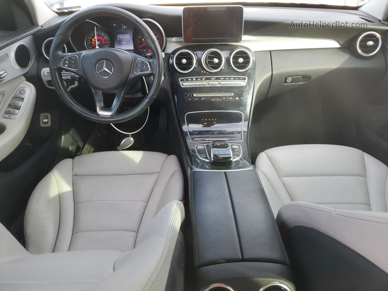 2015 Mercedes-benz C 300 Gray vin: 55SWF4JB1FU082149