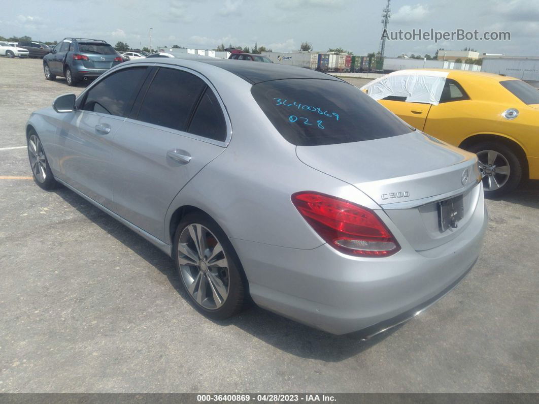 2015 Mercedes-benz C-class C 300 Silver vin: 55SWF4JB1FU088162