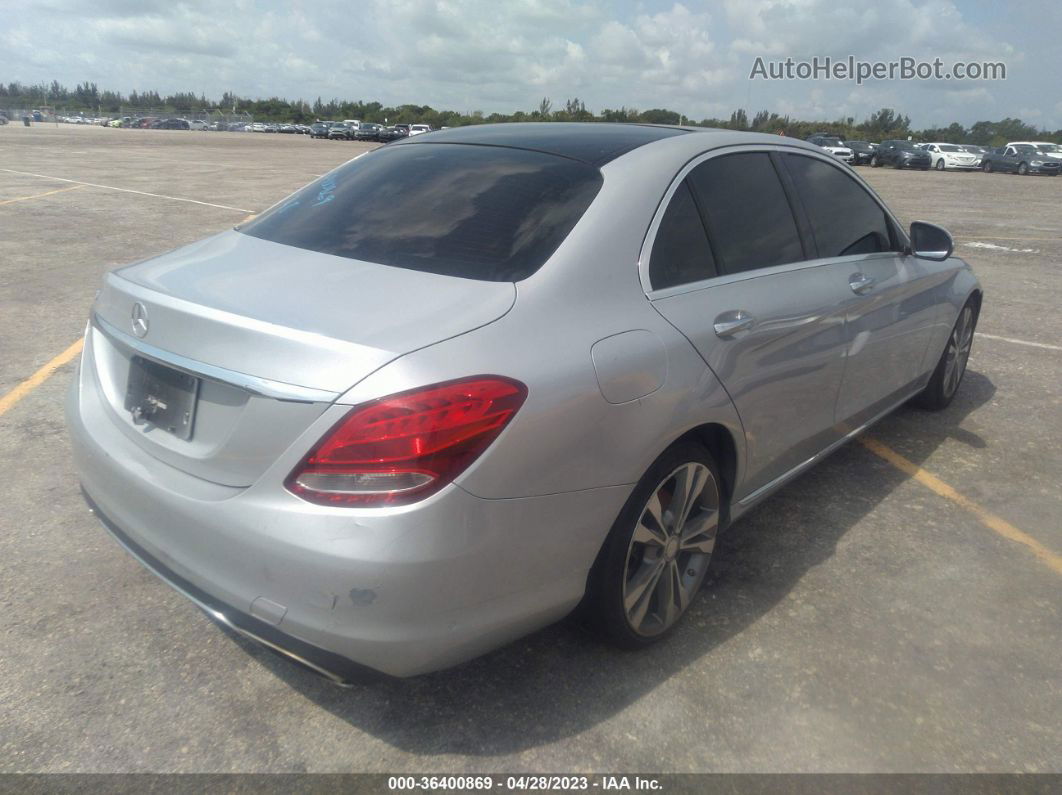 2015 Mercedes-benz C-class C 300 Silver vin: 55SWF4JB1FU088162