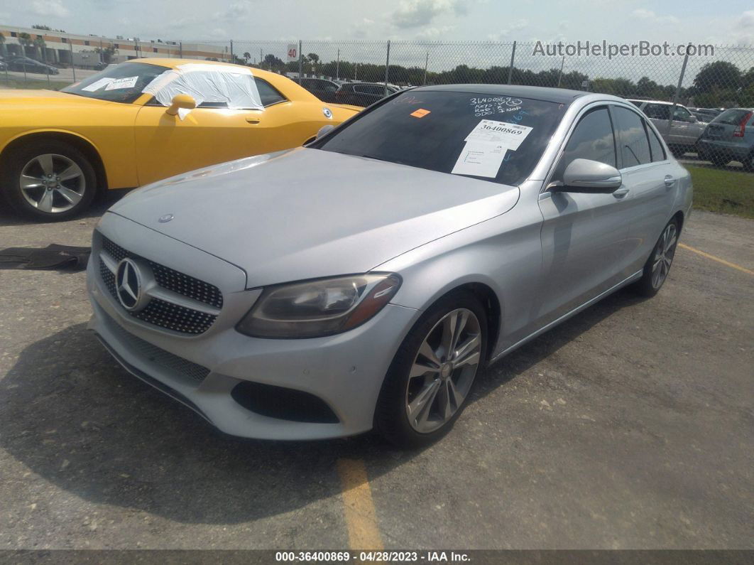 2015 Mercedes-benz C-class C 300 Silver vin: 55SWF4JB1FU088162