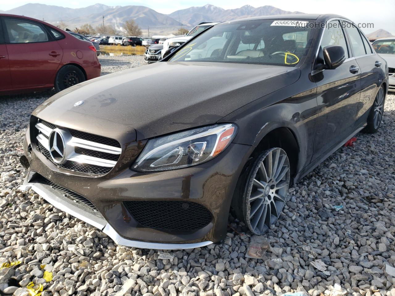 2016 Mercedes-benz C 300 Brown vin: 55SWF4JB1GU155733