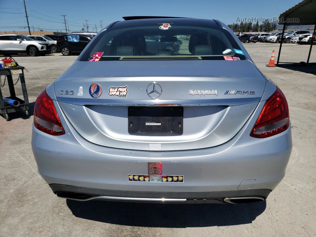 2015 Mercedes-benz C 300 Silver vin: 55SWF4JB2FU069135