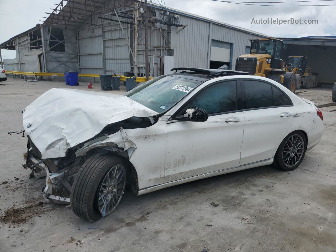 2015 Mercedes-benz C 300 Белый vin: 55SWF4JB2FU075856