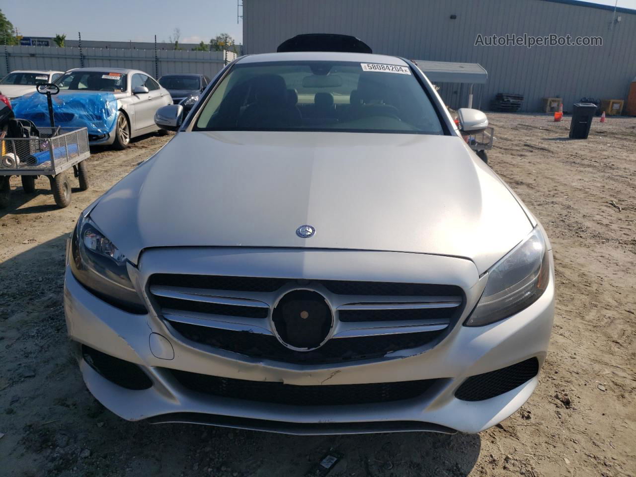 2015 Mercedes-benz C 300 Серебряный vin: 55SWF4JB2FU084475