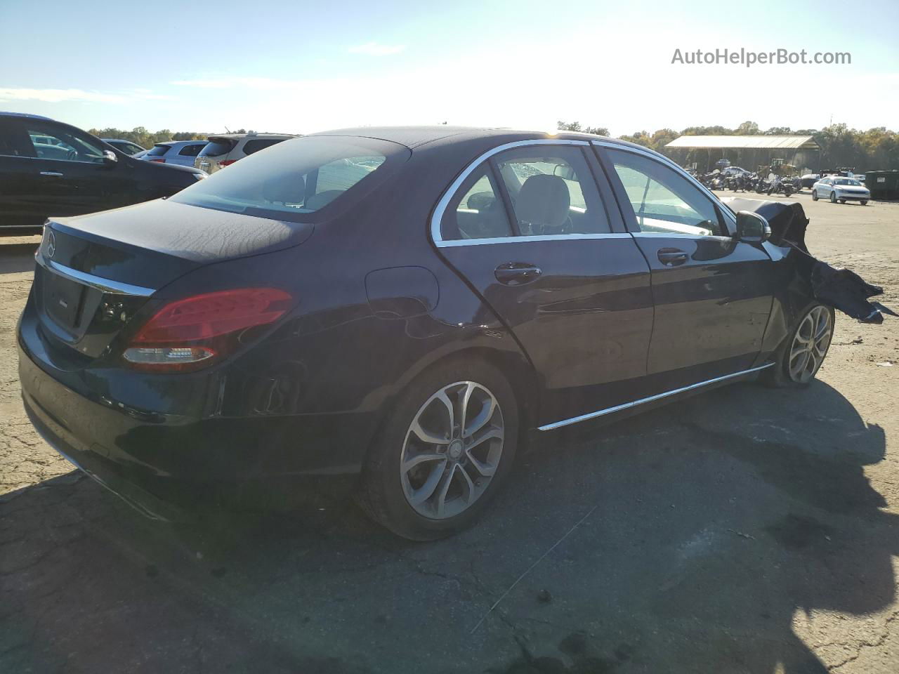 2015 Mercedes-benz C 300 Black vin: 55SWF4JB2FU091412