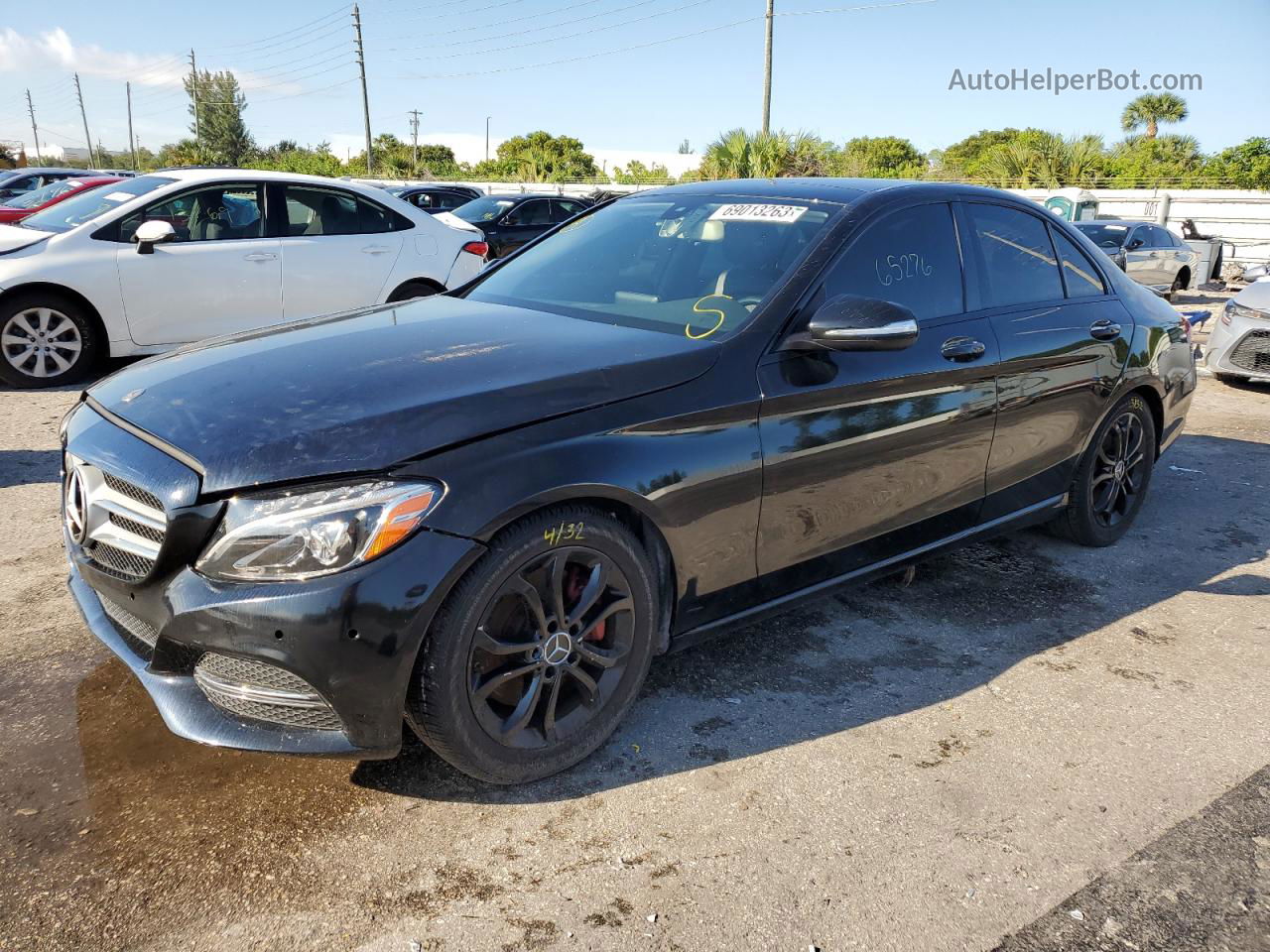 2015 Mercedes-benz C 300 Black vin: 55SWF4JB3FU067331