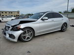 2015 Mercedes-benz C 300 Silver vin: 55SWF4JB3FU082251