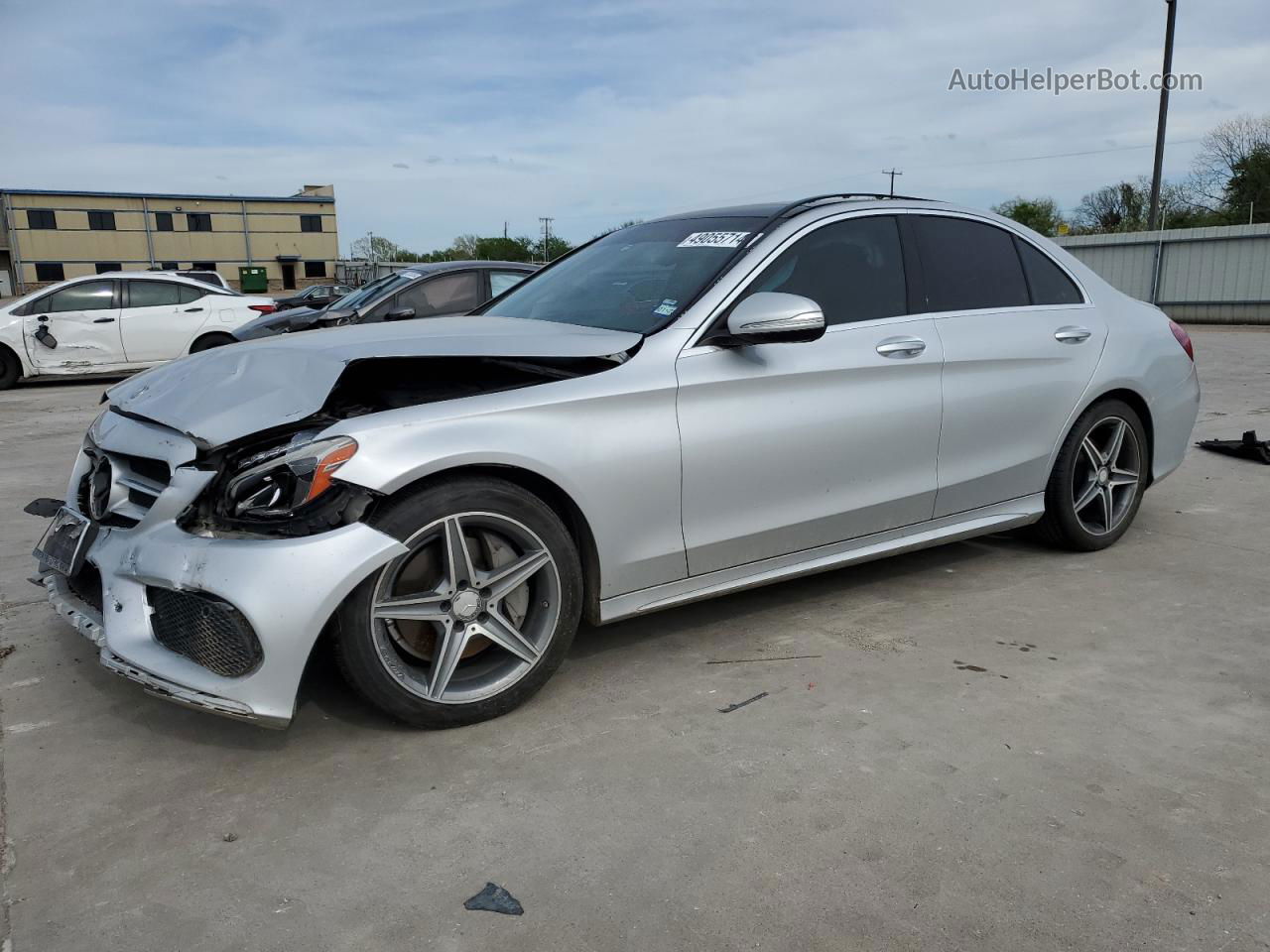 2015 Mercedes-benz C 300 Silver vin: 55SWF4JB3FU082251