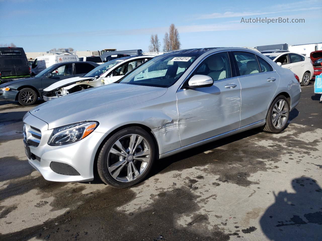 2015 Mercedes-benz C 300 Silver vin: 55SWF4JB3FU085280