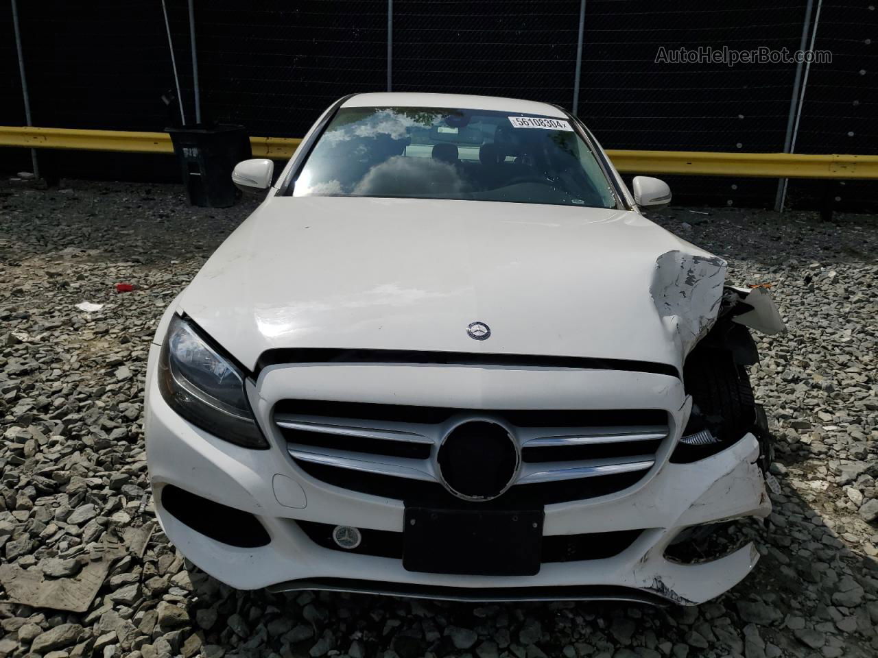 2015 Mercedes-benz C 300 White vin: 55SWF4JB4FU067709