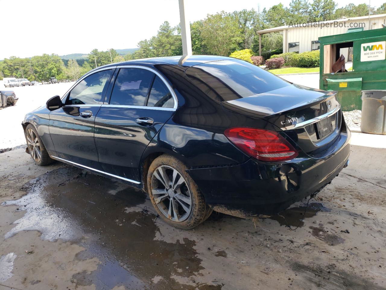 2015 Mercedes-benz C 300 Черный vin: 55SWF4JB4FU071467