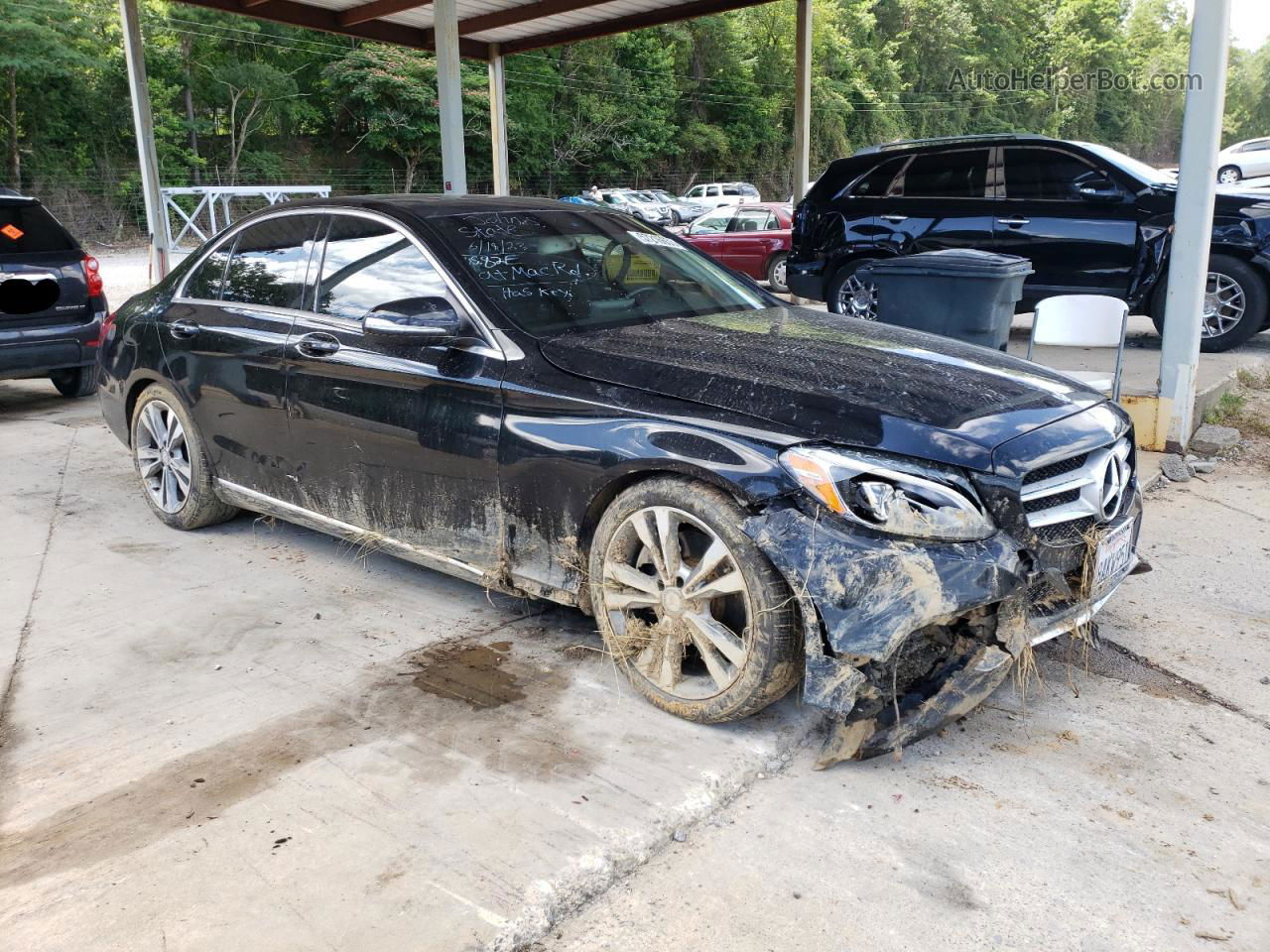 2015 Mercedes-benz C 300 Black vin: 55SWF4JB4FU071467