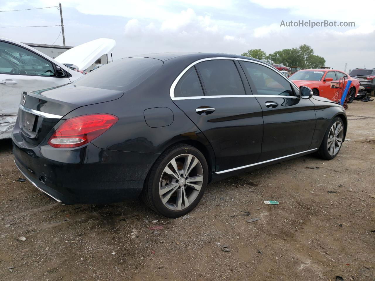 2015 Mercedes-benz C 300 Black vin: 55SWF4JB4FU072960