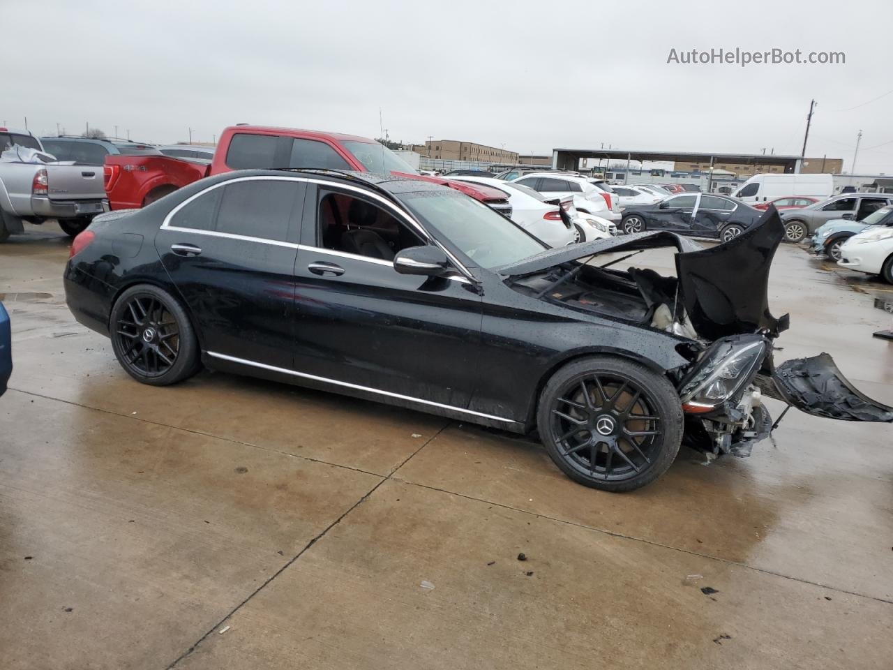 2015 Mercedes-benz C 300 Black vin: 55SWF4JB4FU074398