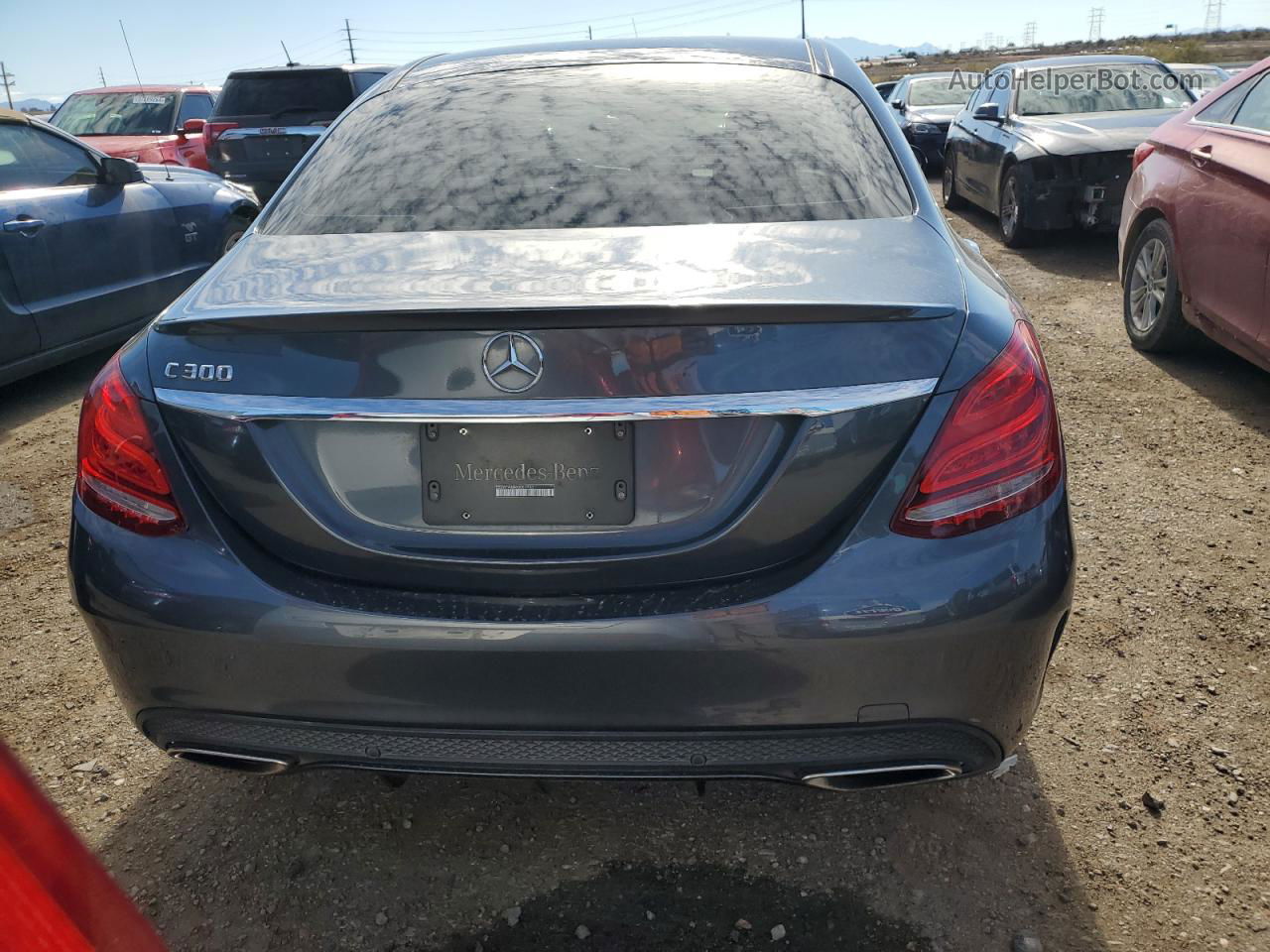 2015 Mercedes-benz C 300 Gray vin: 55SWF4JB4FU081903