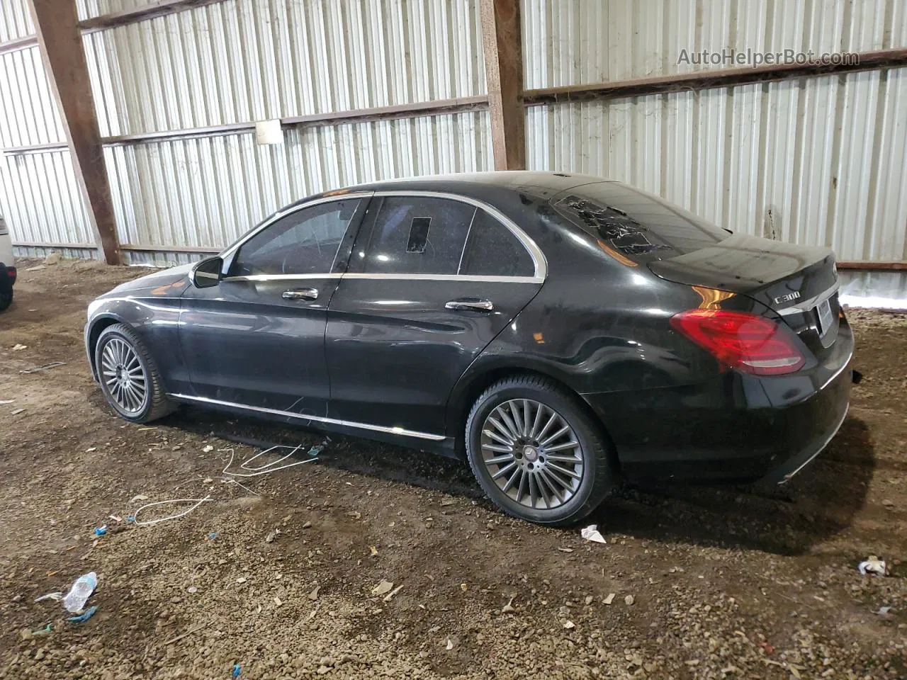 2015 Mercedes-benz C 300 Black vin: 55SWF4JB5FU006269