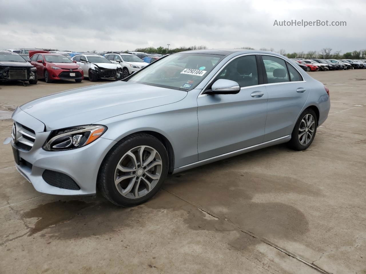 2015 Mercedes-benz C 300 Blue vin: 55SWF4JB5FU042947