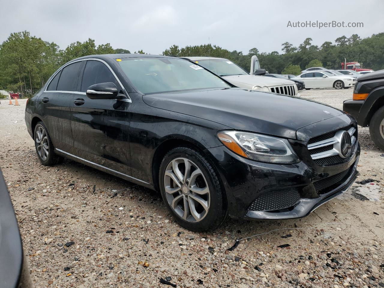 2015 Mercedes-benz C 300 Black vin: 55SWF4JB5FU050062