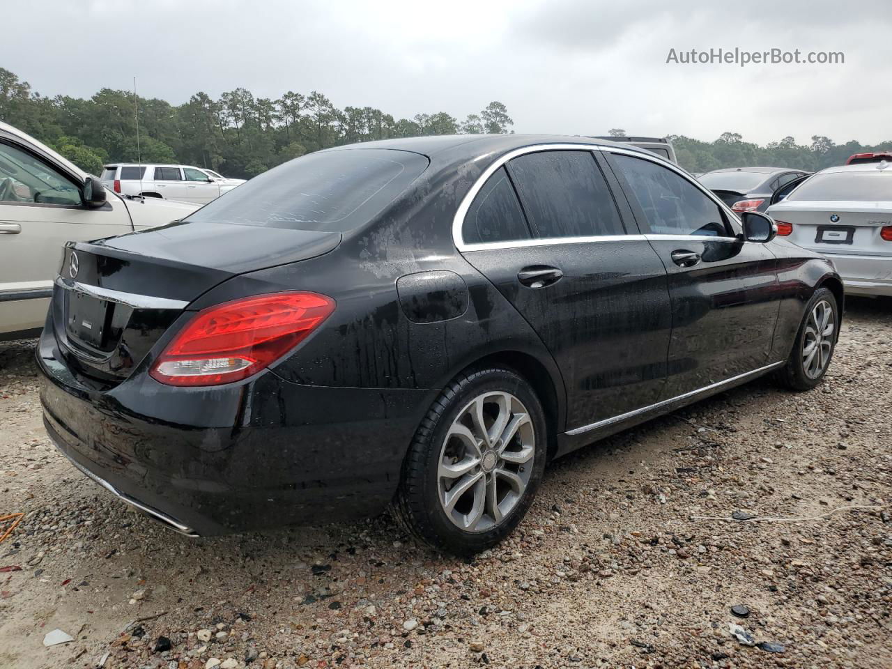 2015 Mercedes-benz C 300 Black vin: 55SWF4JB5FU050062