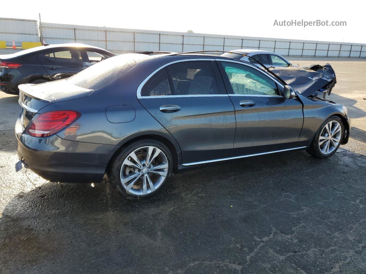 2015 Mercedes-benz C 300 Серый vin: 55SWF4JB5FU065354