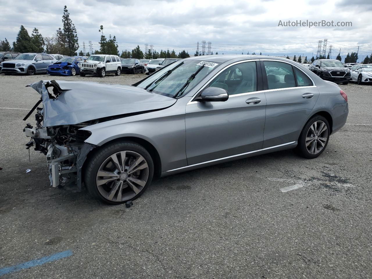 2015 Mercedes-benz C 300 Silver vin: 55SWF4JB5FU071364