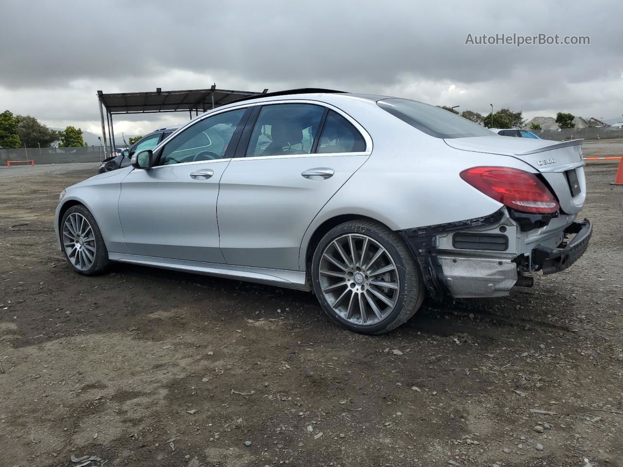 2015 Mercedes-benz C 300 Silver vin: 55SWF4JB5FU076595